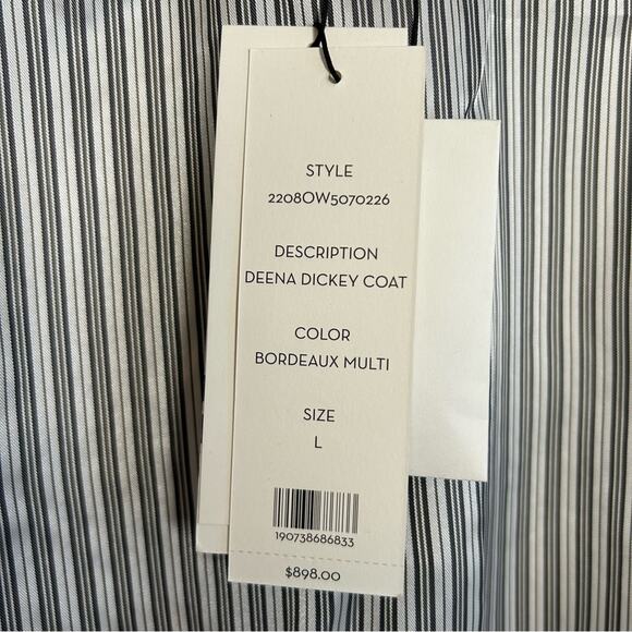 VERONICA BEARD Deena Wool Plaid Double Breasted Dickey Coat - Picture 10 of 11